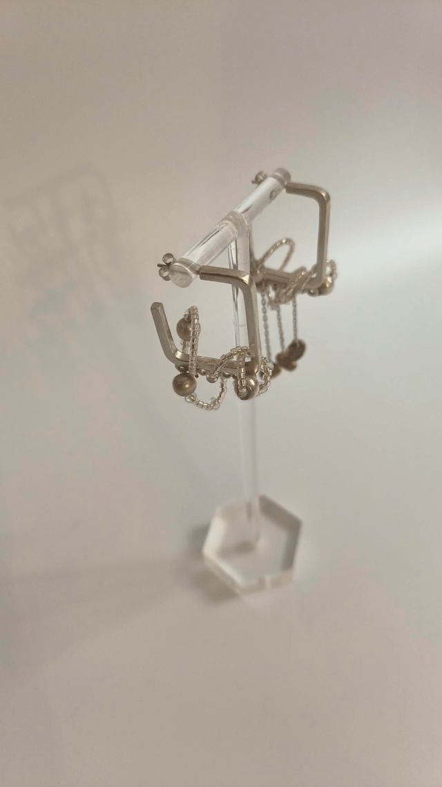Boucles d'oreilles perlées - Charlotte Lavergne 