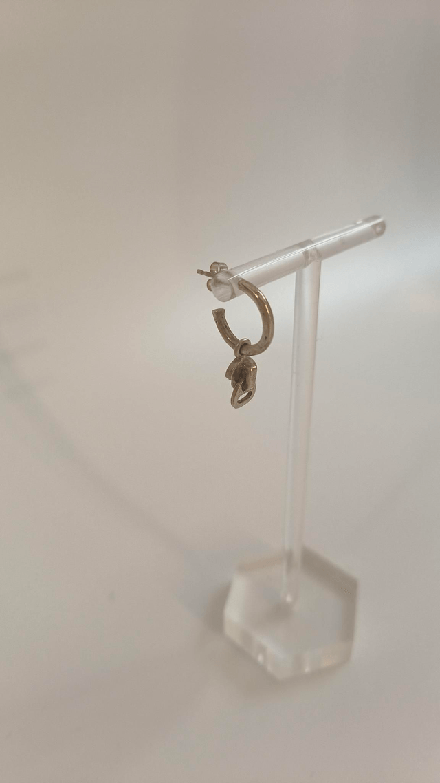 Mini créoles zip - Charlotte Lavergne