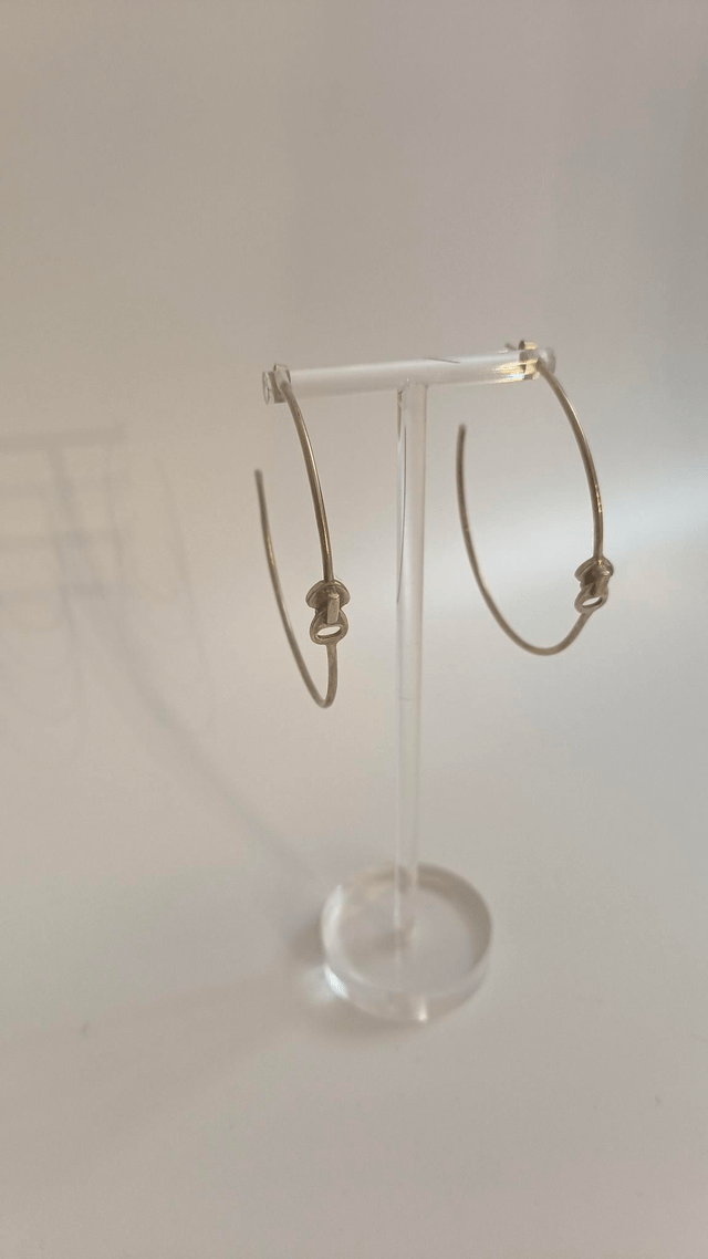 Créoles zip argent - Charlotte Lavergne
