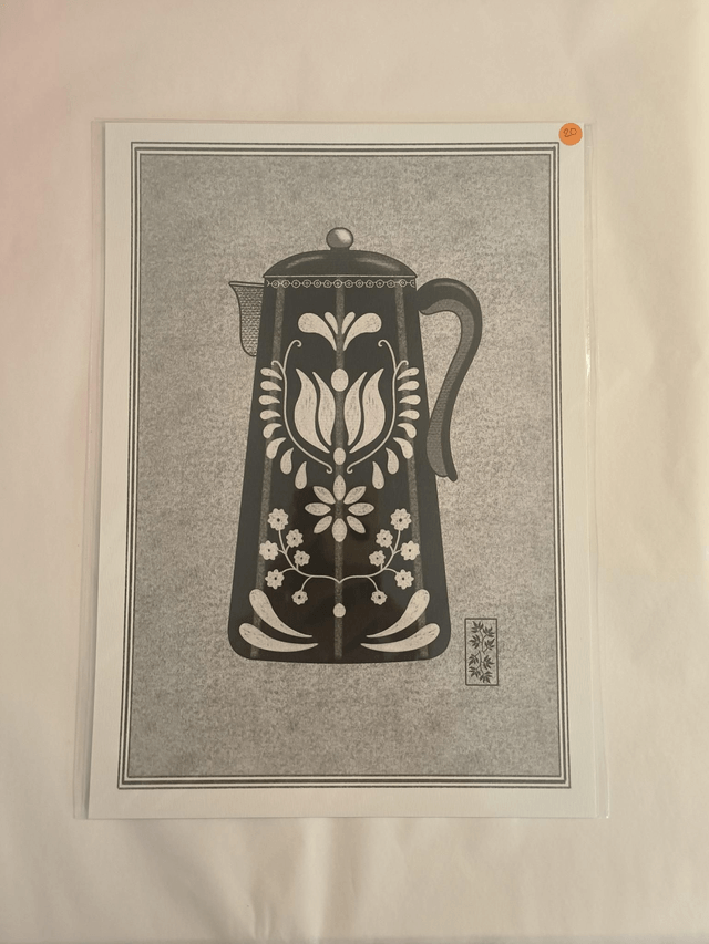 A4 cafetière noire