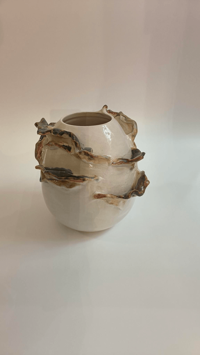 Vase oeuf - Fauve