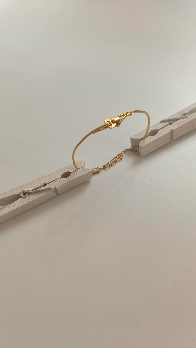 Bracelet zip plaqué or - Charlotte Lavergne 