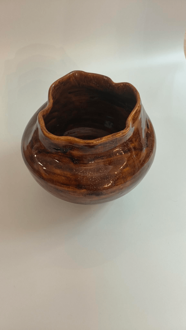 Vase / cache pot - Fauve