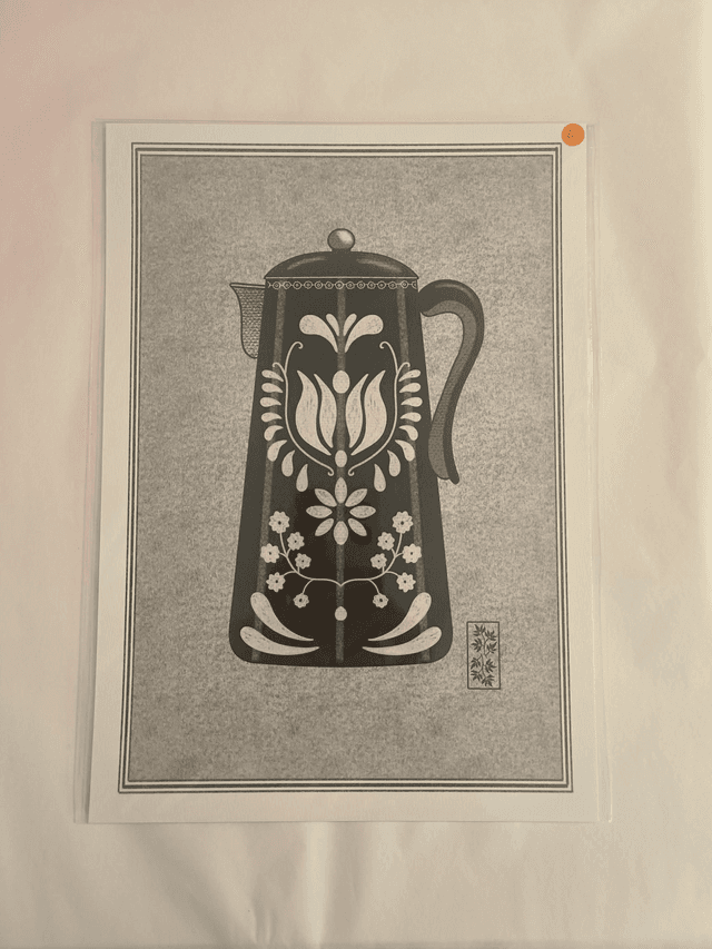 A4 cafetière noire