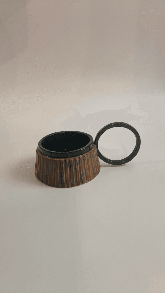 Tasse Romy striées - Fauve 