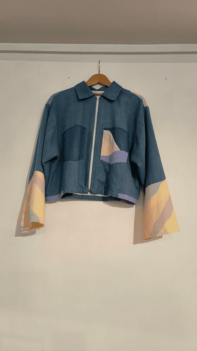 Veste arc en ciel - Léopard rose