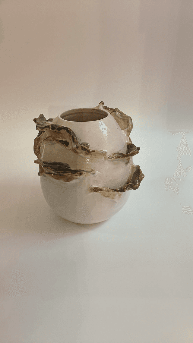 Vase oeuf - Fauve