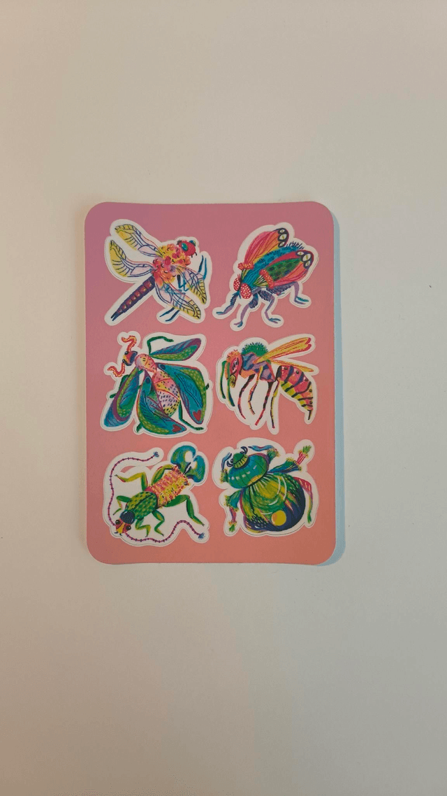 Planche stickers - Justine Pocket